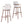 Chaya Indoor Upholstered Bar Stool with Metal Frame