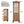 Rustic Wooden Storage Cabinet with Decorative Cutout Door & 3 Drawers