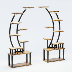 9 Tiered Indoor Plant Stand With 5 Adjustable Grow Lights