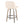 Toriano - Contemporary Fixed Height Counter Stool With Swivel & Round Footrest (Set of 2)