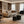 Nesting Coffee Table Set of 2, Modern Round Wood Side Tables