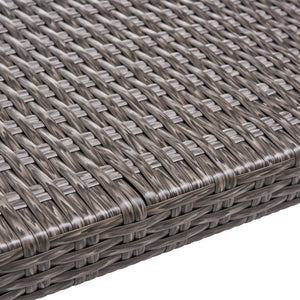 Savannah - Outdoor Wicker And Ottoman - Gray