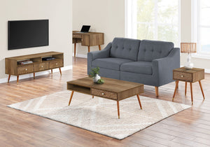 Mid-Century Modern Walnut Coffee Table with Storage