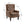 Modern Coffee Wood Frame Armchair with Microsuede Upholstery