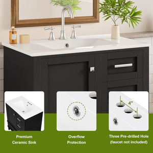 30" Bathroom Vanity with Sink Combo Set
