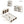 4-Pieces Bedroom Sets, Queen Size Farmhouse Platform Bed with Storage