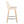 Toriano - Contemporary Fixed Height Counter Stool With Swivel With Square Footrest (Set of 2)