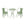 Ambrosia - 3 Piece Bistro Set With Leaf Motifs Top And Seat