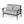 Honolulu Loveseat - Gray / Silver