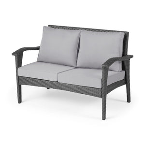 Honolulu Loveseat - Gray / Silver