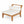 6 Piece Acacia Wood Outdoor Modular Sectional with Daybed and Tea Table