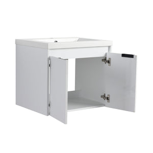 24" Bathroom Vanity With Resin Sink