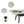 Landon - Coffee Table With Glass Marble Texture Top And Bent Wood Design