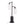 Cannes Contemporary Table Lamp in Black Metal with White Shades