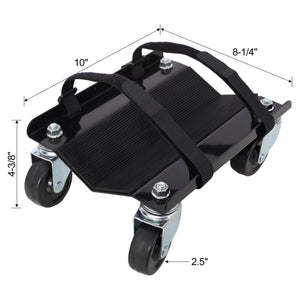 Heavy Duty Steel Snowmobile Dolly with V Slide and Swivel Casters
