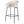 Ladd Outdoor Metal Wicker Barstool Set of 2 - Light Gray