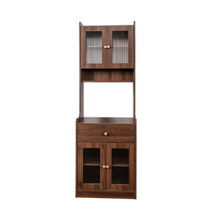Kitchen Pantry Hutch Storage Cabinet Farmhouse Style