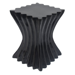 Outdoor Side Table, Wave Design End Table