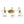 3 Lights Brush Vanity Light - Clear / Gold