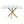 Rectangular Glass Dining Table with Gold-Plated Legs