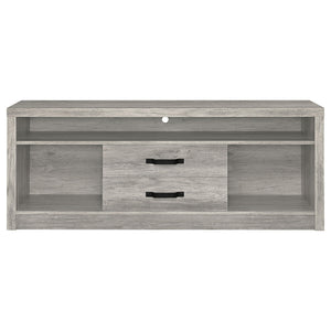 Bergeron - 2 Drawer TV Stand - Driftwood