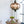 Cake Stand, Cake Plate With Magnesium Base - Cream / Brown