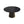 Modern Artificial Stone Round Metal Iron Base Dining Table, Can Accommodate 6 People (Not Including Chairs.) - Black