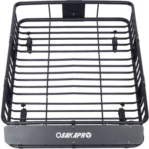 Motoring Rooftop Cargo Carrier Basket Steel Universal Fit Roof Rack