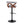 Gardenia - Contemporary Adjustable Barstool, Swivel With Rounded T Footrest (Set of 2)
