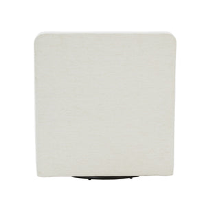 Tolland - Swivel Accent Chair With Antique Brass Nailhead Trim - Cream
