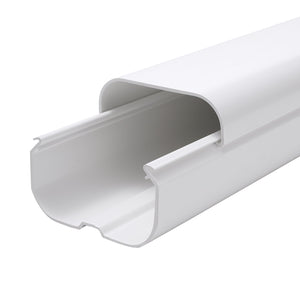 Mini Split Line Set Cover 3 Inch W x 15.8 Ft L PVC Decorative Pipe Line Cover