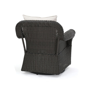 Amaya Outdoor Swivel Rocker Chair with Water Resistant Cushions