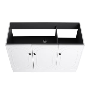 Contemporary Freestanding Bathroom Vanity With Resin Sink & Soft-Close Cabinet Doors