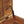 Solid Wood Buffalo Hide Oak-ish Storage Trunk, Leather Upholstered