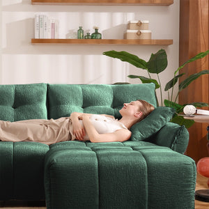 3-Seater Sofa Set with Pillows - Premium Chenille Design