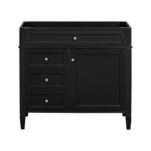Bathroom Vanity With 2 Drawers and Tip-Out Storage Cabinet