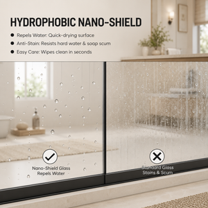 56-60" W x 72" H Framed Double Sliding Shower Door