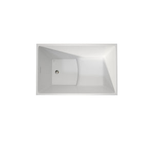 43" Acrylic Freestanding Bath Tub Modern Soaker Tub