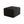 Black Plush Corduroy Sofa Ottoman - No Assembly Required