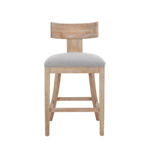 27" Counter Stools Set of 2, Upholstered Counter Height Bar Stools
