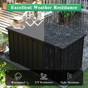 200 Gallon Metal Deck Box with Lockable Lid