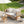 Outdoor Acacia Wood Loveseat with Diamond Rope Weave & Cushions, Teak Finish