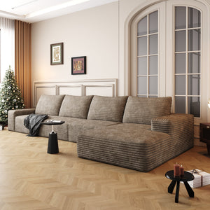 134" Cloud Sectional Couch with L-Shape Chaise