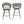 Bar Stool 360 Swivel With Back Footrest