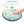 Vessel Sink With Trim, Round Bowl, Pop Up Drain (No Faucet) - Green