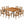 9-Piece Acacia Wood Outdoor Patio Dining Set