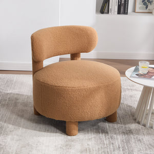 Teddy Fabric Armless Accent Chair