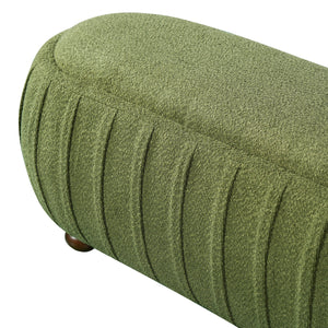 Upholstered Ottoman, Oval Shape