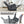 Grey Chenille Single Motor Power Lift Recliner Chair