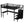 Full Size Loft Bed with L-Shaped Desk and USB